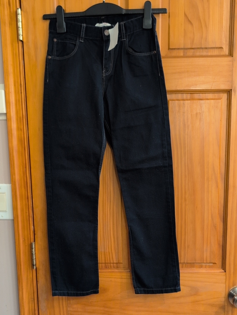H&M Boys Navy Straight-Leg Jeans.